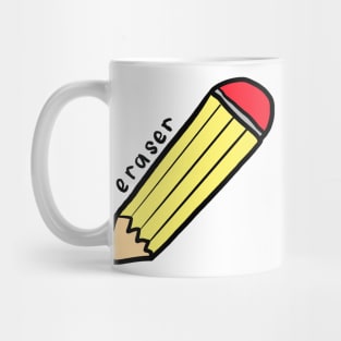 pencil eraser Mug